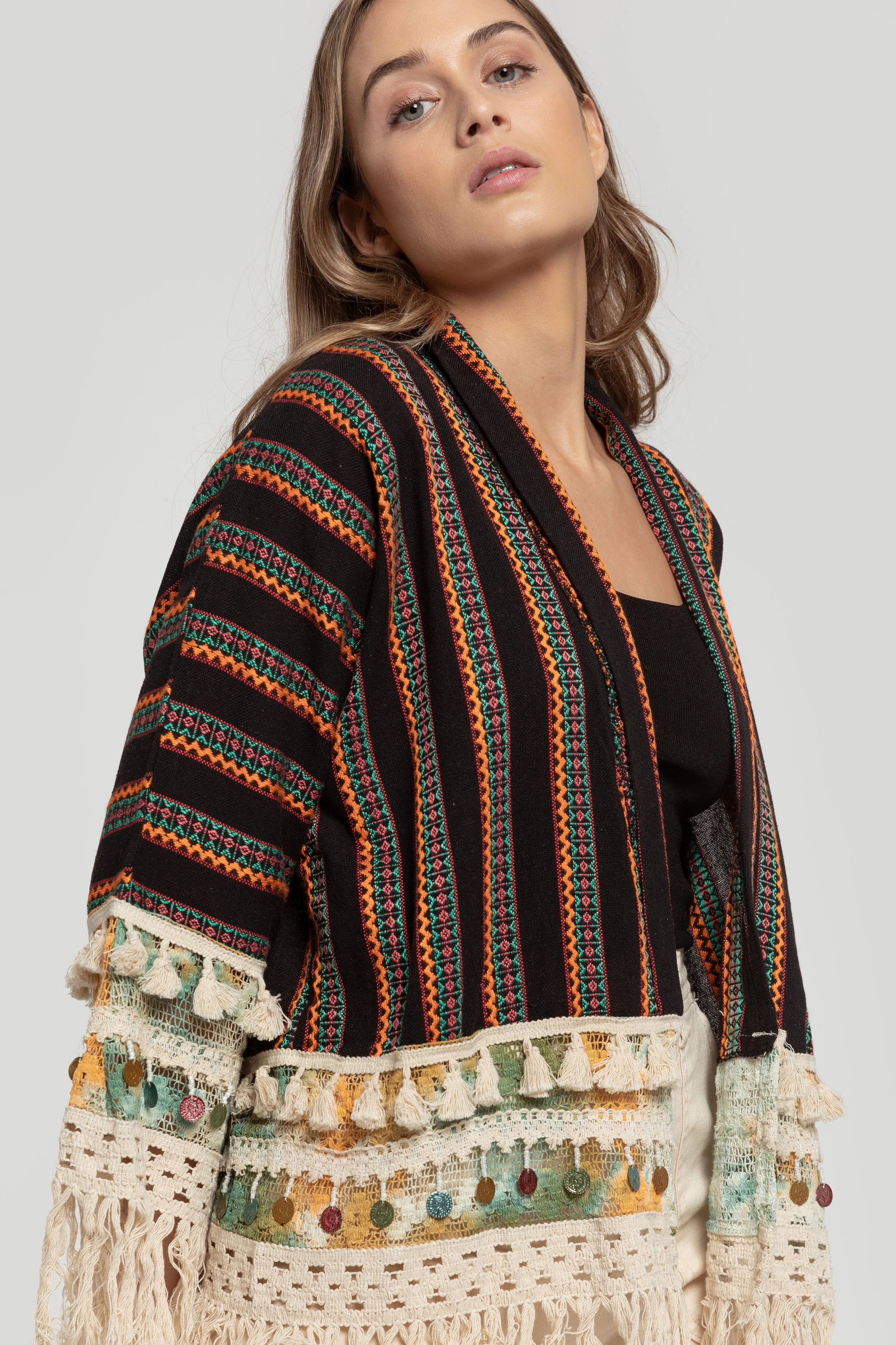 KIMONO BOHO POMPONES - Image 3