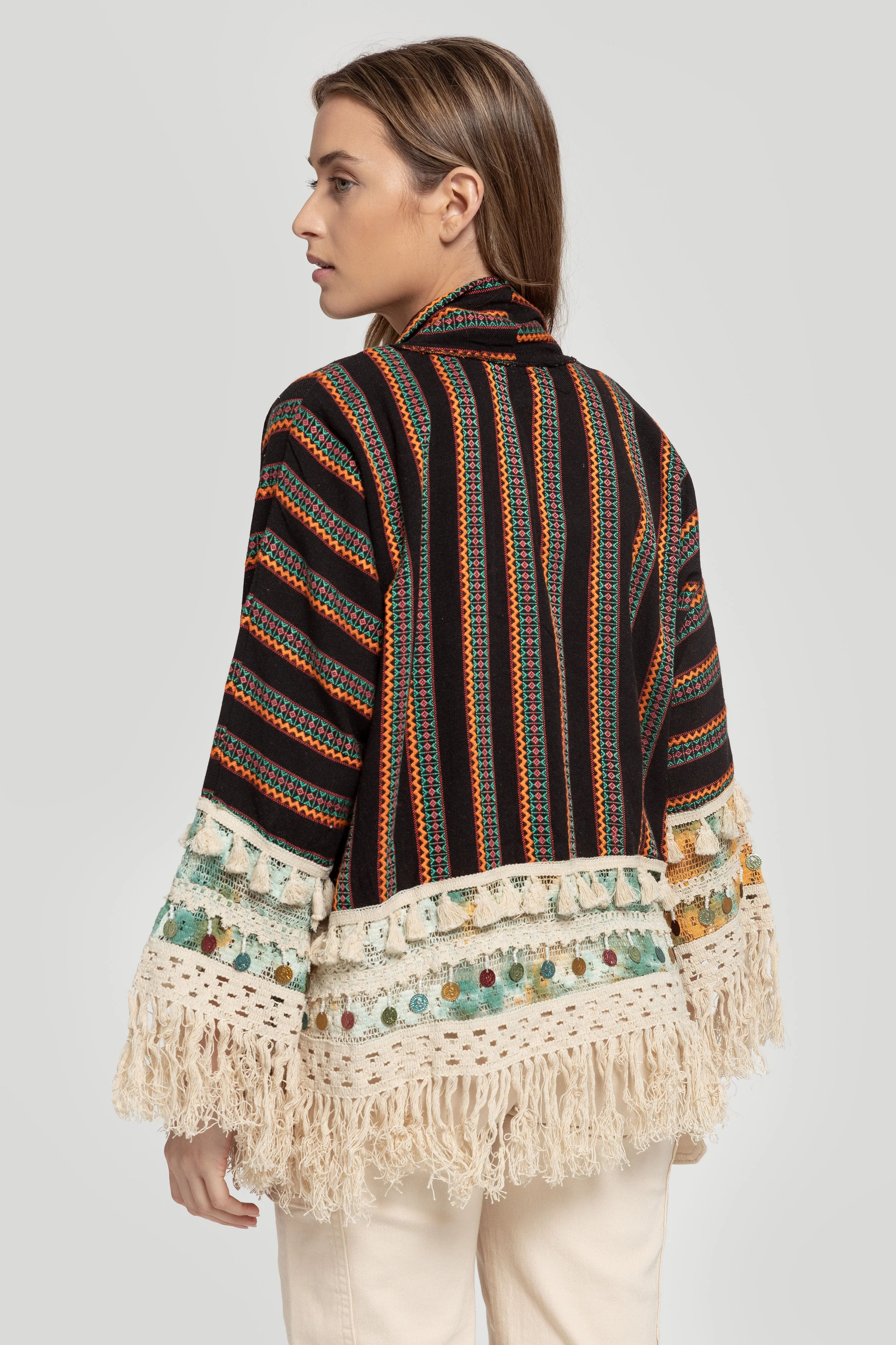 KIMONO BOHO POMPONES - Image 4