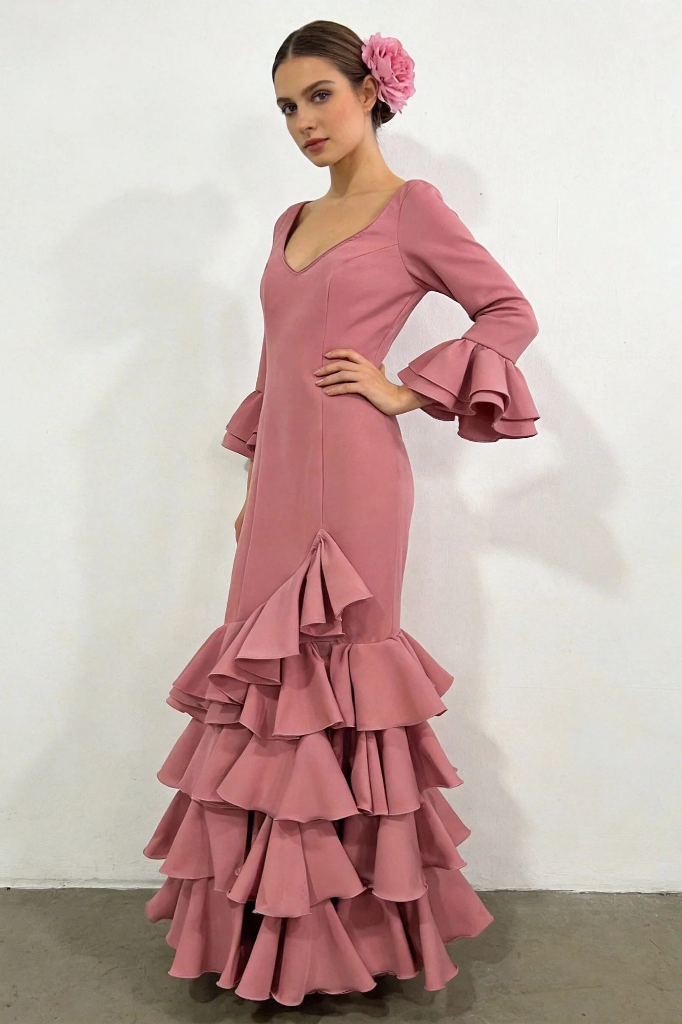 TRAJE DE FLAMENCA LOLITA LISO - Image 2