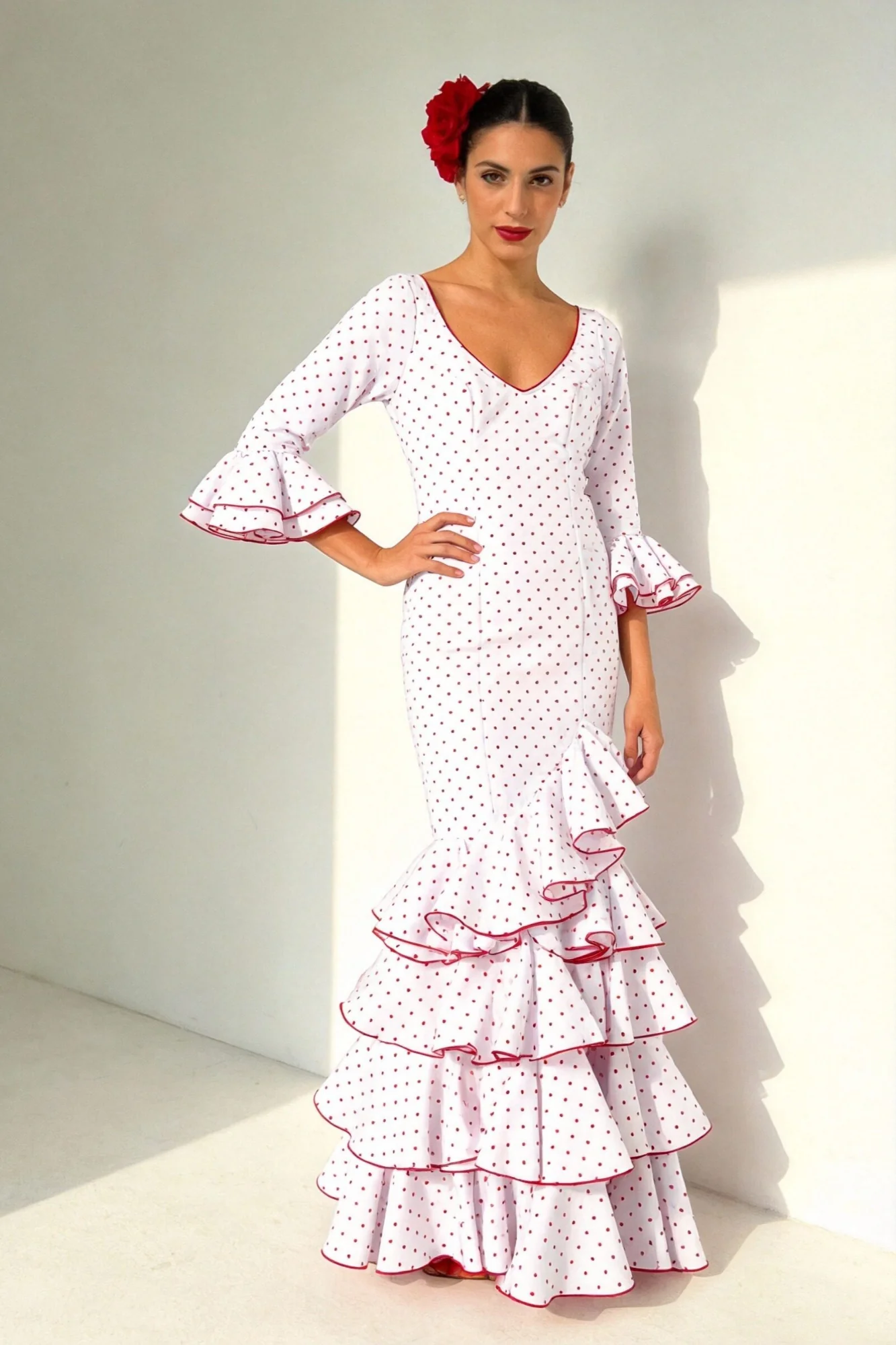 TRAJE DE FLAMENCA LOLITA LUNARES PEQUEÑOS - Image 11
