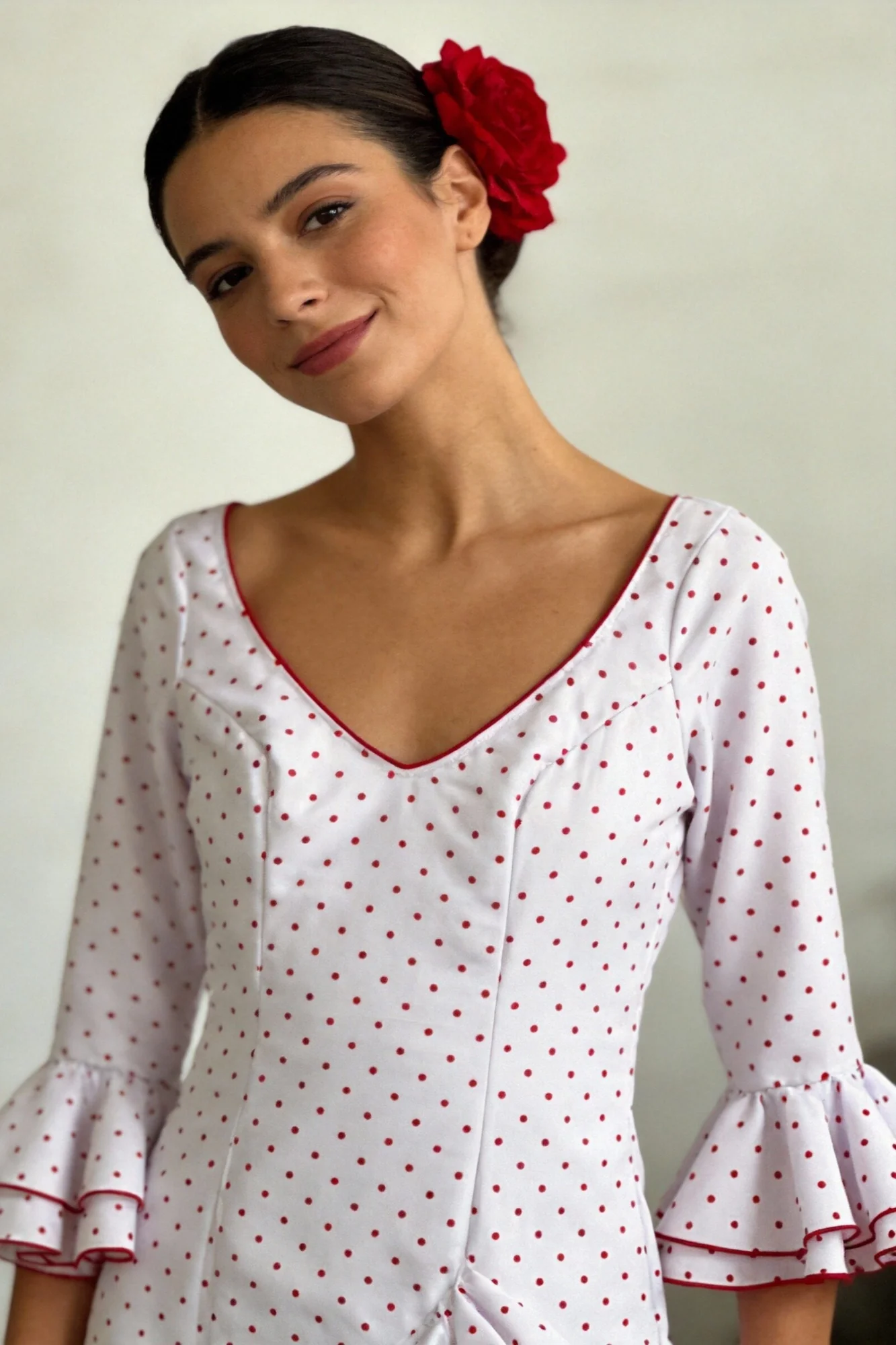 TRAJE DE FLAMENCA LOLITA LUNARES PEQUEÑOS - Image 12